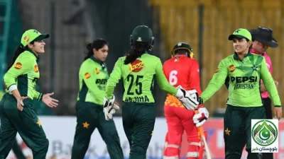 پاکستان ویمن ٹیم کی شاندار فتح، زمبابوے کو 168 رنز سے شکست، سیریز میں 1-0 کی برتری