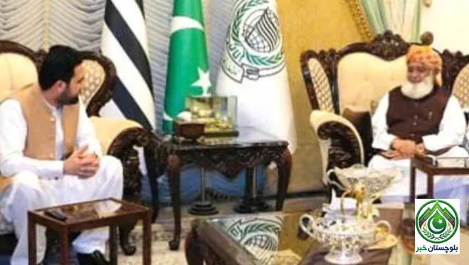 وزیراعلیٰ خیبرپختونخوا کی مولانا فضل الرحمان سے ملاقات، امن و امان اور صوبائی امور پر گفتگو