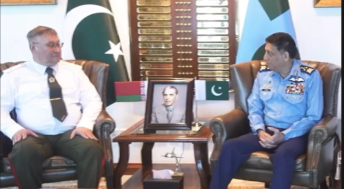 بیلاروس کے اعلٰی سطح دفاعی وفد کی ایئر چیف مارشل ظہیر احمد بابر سدھو سے اہم ملاقات