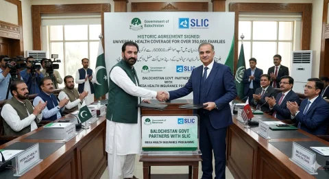 بلوچستان حکومت کا اسٹیٹ لائف انشورنس کے ساتھ میگا ہیلتھ انشورنس پروگرام کیلئے اشتراک