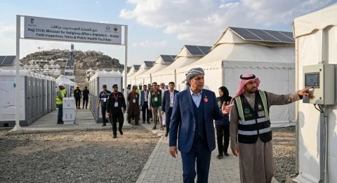 حج 2026: وفاقی وزیر مذہبی امور کا میدانِ عرفات میں سہولیات کا جائزہ