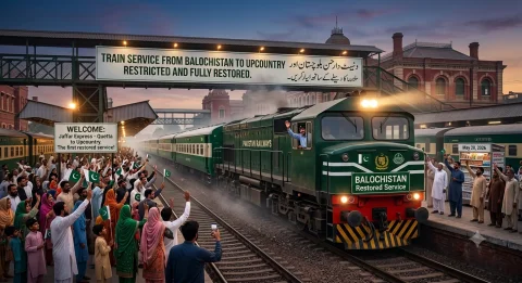 بلوچستان سے اندرونِ ملک ٹرین سروس بحال