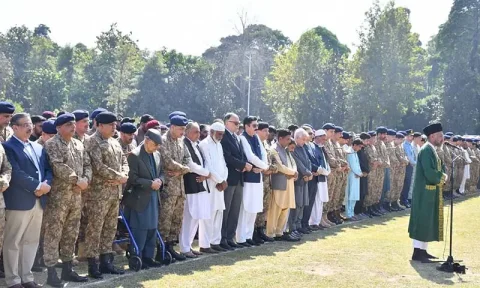 نوحصار اور پنجپائی آپریشن کے شہداء کی نمازِ جنازہ ادا