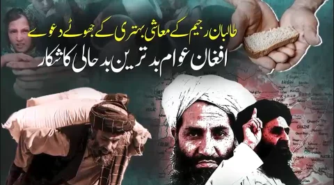 افغان اخبار نے طالبان رجیم کے معاشی ترقی کے دعووں کا پول کھول دیا
