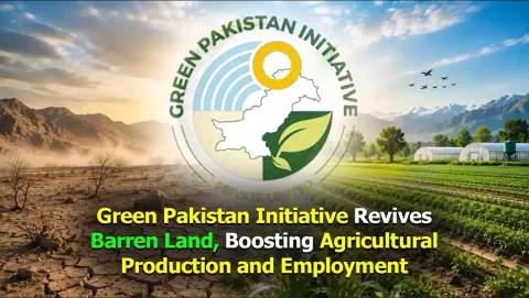 گرین پاکستان انیشیٹو کے تعاون سے بنجر زمینیں آباد