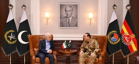 ایرانی وزیر داخلہ کی جی ایچ کیو میں چیف آف آرمی اسٹاف فیلڈ مارشل سید عاصم منیر سے اہم ملاقات