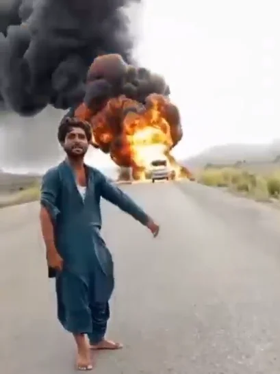 خضدار: فتنہ الہندوستان کی دہشتگردی، مقامی بلوچ شہری کی گاڑی نذرِ آتش