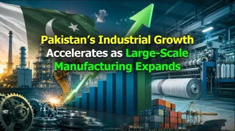 Pakistan’s Industrial Growth Accelerates as Large-Scale Manufacturing Rises 5.77%
