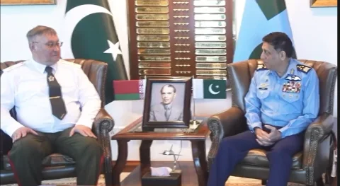 بیلاروس کے اعلٰی سطح دفاعی وفد کی ایئر چیف مارشل ظہیر احمد بابر سدھو سے اہم ملاقات