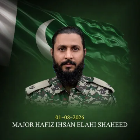 رزمک میں سیکیورٹی فورسز کا انٹیلی جنس آپریشن: میجر حافظ احسان الٰہی شہید، 5 بھارتی سرپرست یافتہ خوارج ہلاک