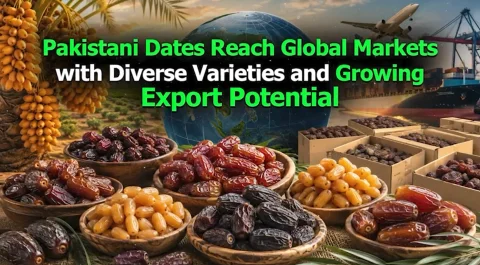 پاکستانی کھجور کی عالمی منڈیوں تک رسائی، برآمدات میں تاریخی اضافہ