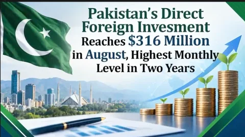 اگست میں براہ راست غیر ملکی سرمایہ کاری بلند ترین سطح پر پہنچ گئی